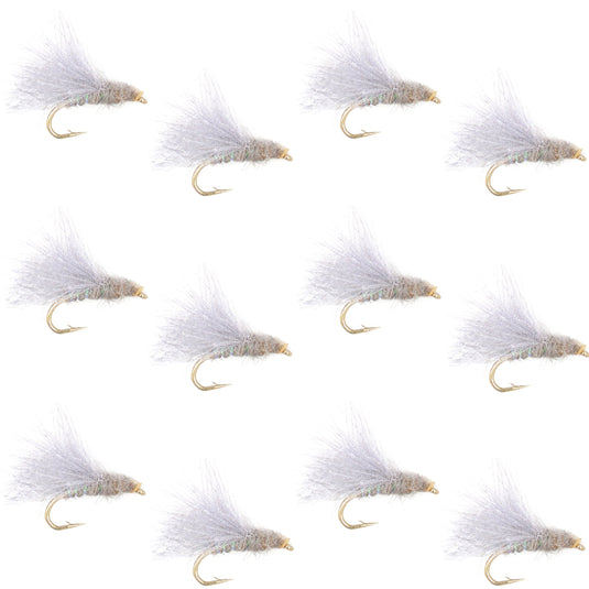 CDC Baetis Emerger BWO Wet Fly Fishing Flies - 1 Dozen Flies Hook Size 14