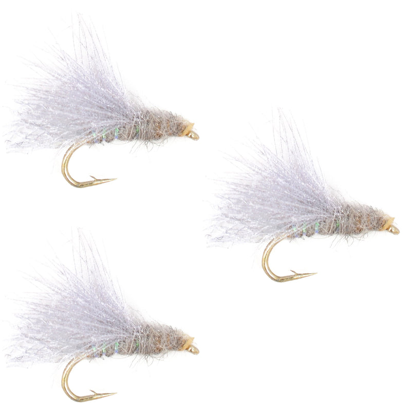 Load image into Gallery viewer, 3 Pack CDC Baetis Emerger BWO Wet Fly Fishing Flies - Hook Size 14
