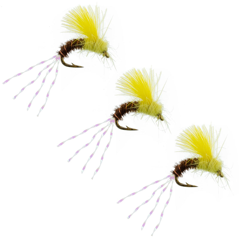 Load image into Gallery viewer, 3 Pack CDC Pale Morning Dun Emerger Fishing Flies Size 18
