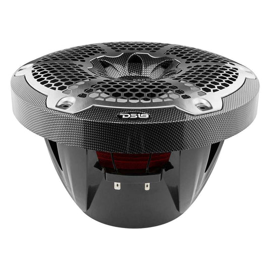NXL 10" Marine Subwoofer With LED RGB Lights 300 Watts Rms SVC 4-Ohm -Black Carbon Fiber - Skoutley Outdoors LLC