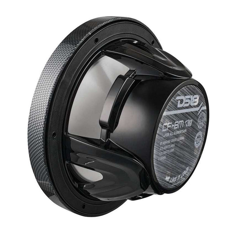 Load image into Gallery viewer, NXL 8&quot; 2-Way Coaxial Marine Speaker With LED RGB Lights 125 Watts Rms 4-Ohm - Black Carbon Fiber - Skoutley Outdoors LLC
