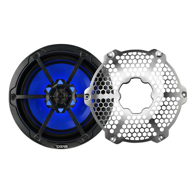 Load image into Gallery viewer, NXL 8&quot; 2-Way Coaxial Marine Speaker With LED RGB Lights 125 Watts Rms 4-Ohm - Black Carbon Fiber - Skoutley Outdoors LLC
