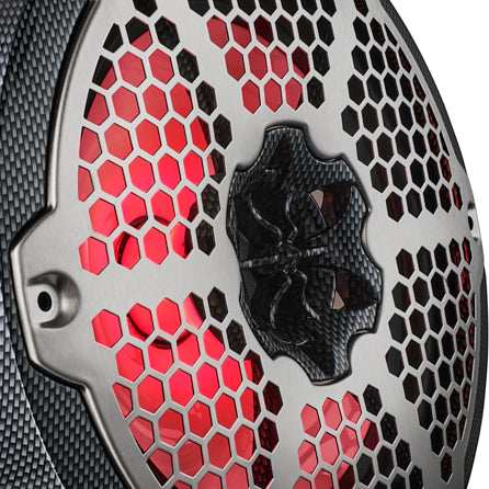 Load image into Gallery viewer, NXL 8&quot; 2-Way Coaxial Marine Speaker With LED RGB Lights 125 Watts Rms 4-Ohm - Black Carbon Fiber - Skoutley Outdoors LLC
