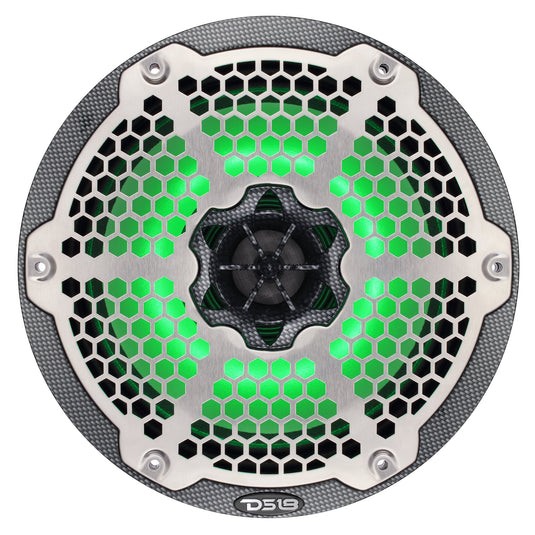 8” Marine 2-Way Hybrid Speaker with RGB LED, Compression Driver and Neodymium Magnet | 350W RMS 4-Ohm