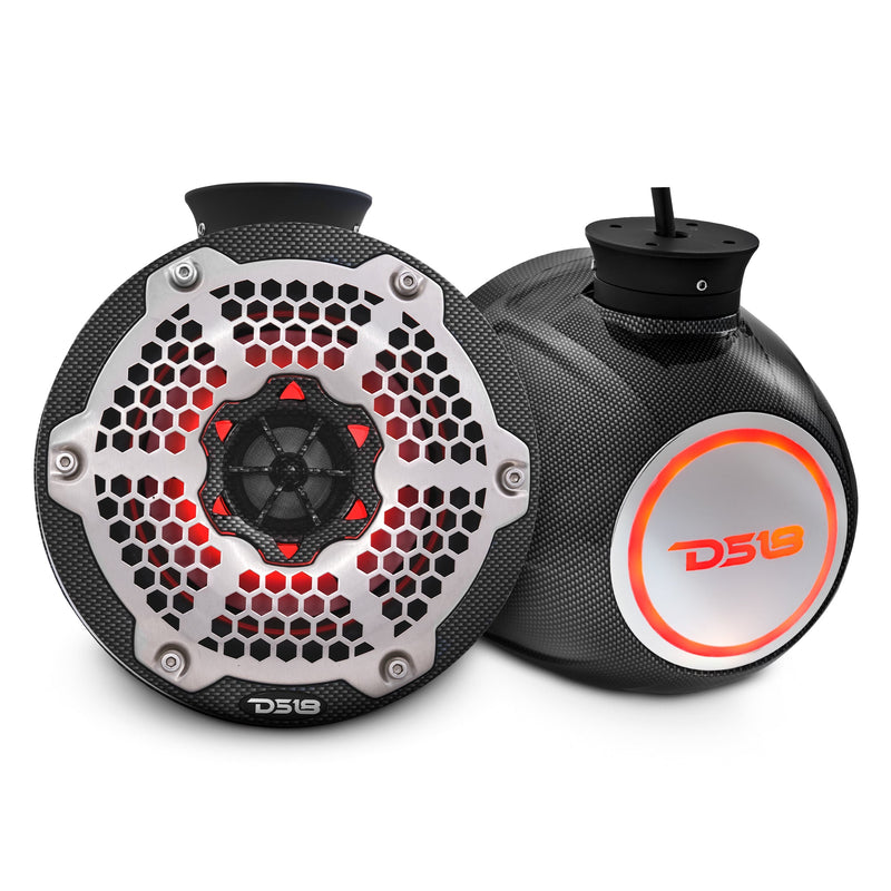 Load image into Gallery viewer, NXL 6.5&quot; Pod 300w Speaker with Integrated RGB LED Lights (Pair) - Perfect For Jet Skis
