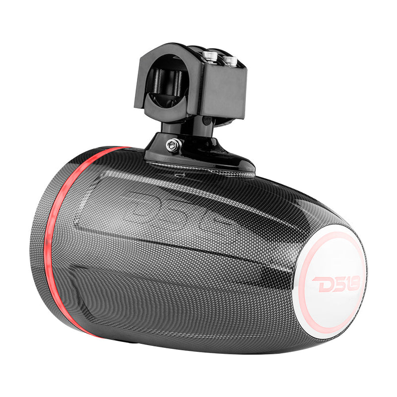 Load image into Gallery viewer, NXL 6.5" Marine and Powersports Towers LED RGB Lights 100 Watts Rms - Black Carbon Fiber
