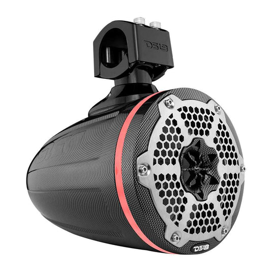 NXL 6.5" Marine and Powersports Empty Tower LED RGB Lights -Black Carbon Fiber - Skoutley Outdoors LLC