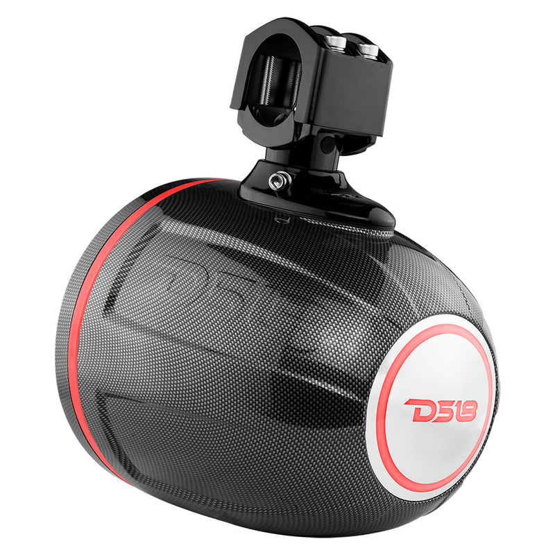 Load image into Gallery viewer, NXL 8&quot; Marine and Powersports Compact PRO Towers with Loudspeaker and driver Built in LED RGB Lights 250 Watts Rms -Black Carbon Fiber (PRO-HY8.4B Included)
