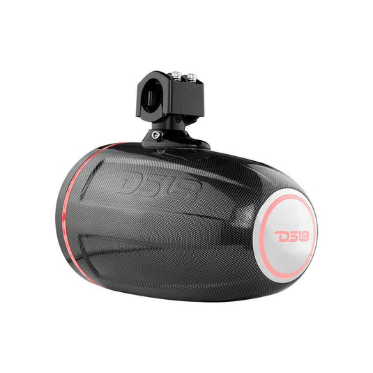 NXL 8" Marine and Powersports Towers LED RGB Lights 125 Watts Rms - Black Carbon Fiber - Skoutley Outdoors LLC