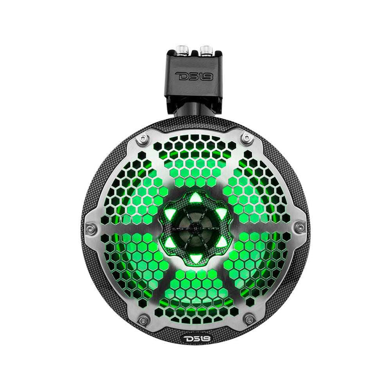 Load image into Gallery viewer, NXL 8&quot; Marine and Powersports Towers LED RGB Lights 125 Watts Rms - Black Carbon Fiber - Skoutley Outdoors LLC
