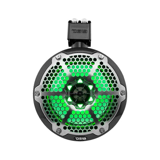 NXL 8" Marine and Powersports Towers LED RGB Lights 125 Watts Rms - Black Carbon Fiber - Skoutley Outdoors LLC