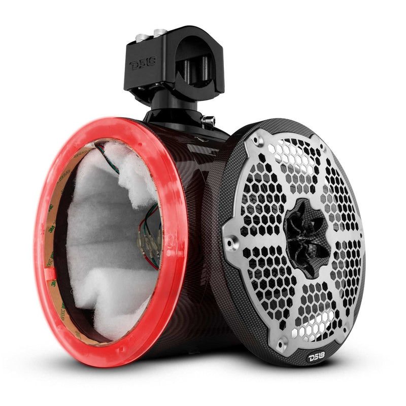 Load image into Gallery viewer, NXL 8&quot; Marine and Powersports Empty Tower LED RGB Lights -Black Carbon Fiber - Skoutley Outdoors LLC
