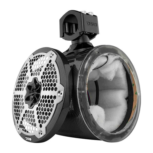 NXL 8" Marine and Powersports Empty Tower LED RGB Lights -Black Carbon Fiber - Skoutley Outdoors LLC