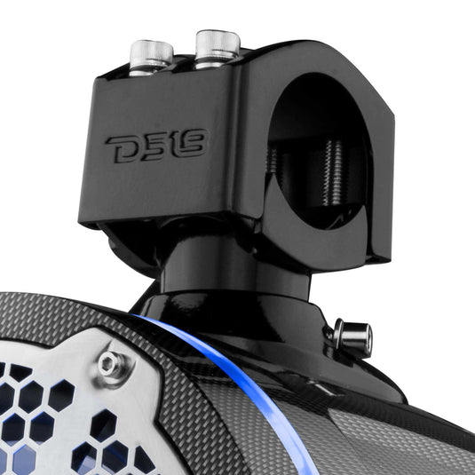 NXL 8" Marine and Powersports Towers LED RGB Lights 125 Watts Rms - Black Carbon Fiber - Skoutley Outdoors LLC