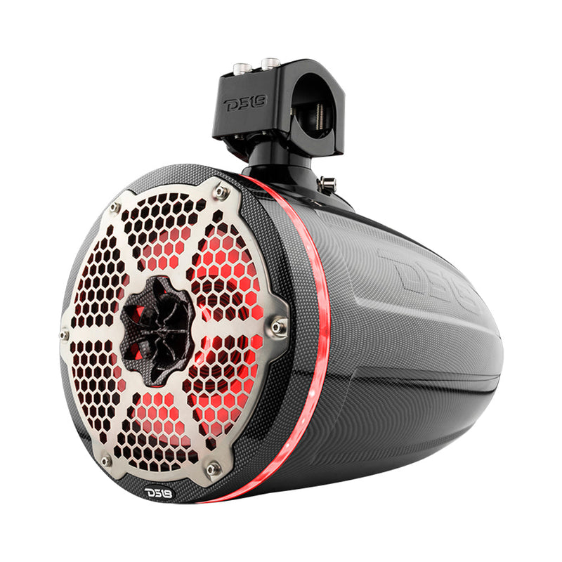 Load image into Gallery viewer, Bronco 6th Gen Roll Bar Audio Bundle – 8" Marine Tower Speakers with RGB LED Lights and OEM Roll Bar Mounting Clamps
