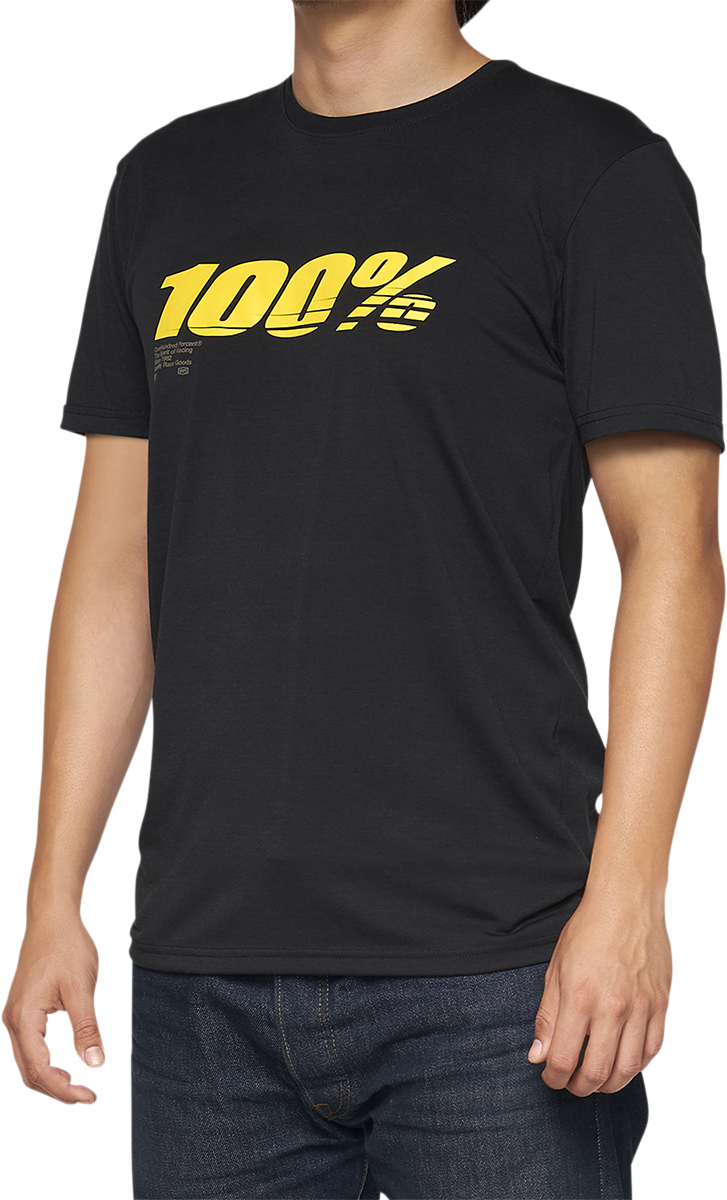 Load image into Gallery viewer, 100% Tech Speed T-Shirt - Black - Medium 35030-001-11
