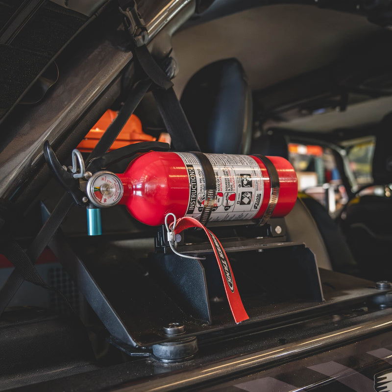 Load image into Gallery viewer, Quick-Release Bracket - 2.5 lb ABC Fire Exinguisher, Power Shot, Pro Eagle Phoenix CO2 Jack
