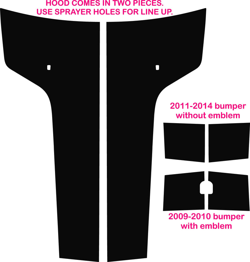 Load image into Gallery viewer, Hood And Bumper Stripe Decals for 2008-2014 Dodge Challenger
