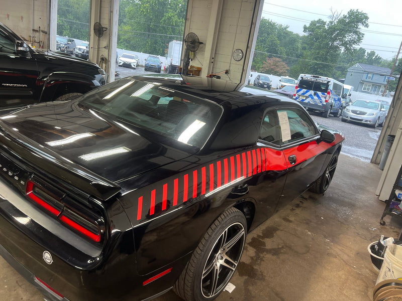 Load image into Gallery viewer, Side Strobe Stripe Decals for 2014-2024 Dodge Challenger (x2)
