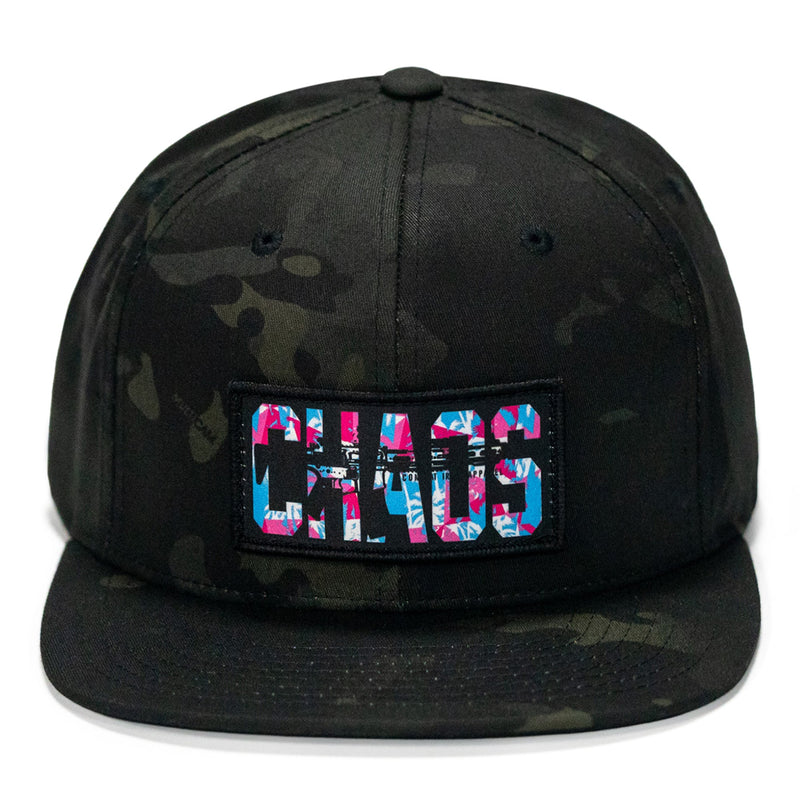 Load image into Gallery viewer, Chaos Hawaiian Flatbill SnapBack Hat
