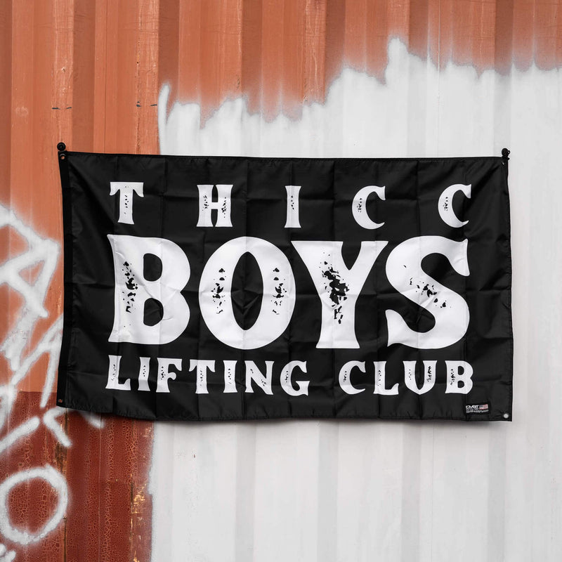 Load image into Gallery viewer, Thicc Boys Lifting Club 3' x 5' Wall Flag

