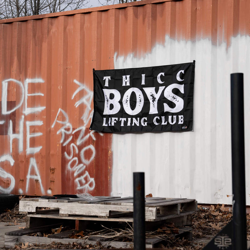 Load image into Gallery viewer, Thicc Boys Lifting Club 3&#39; x 5&#39; Wall Flag

