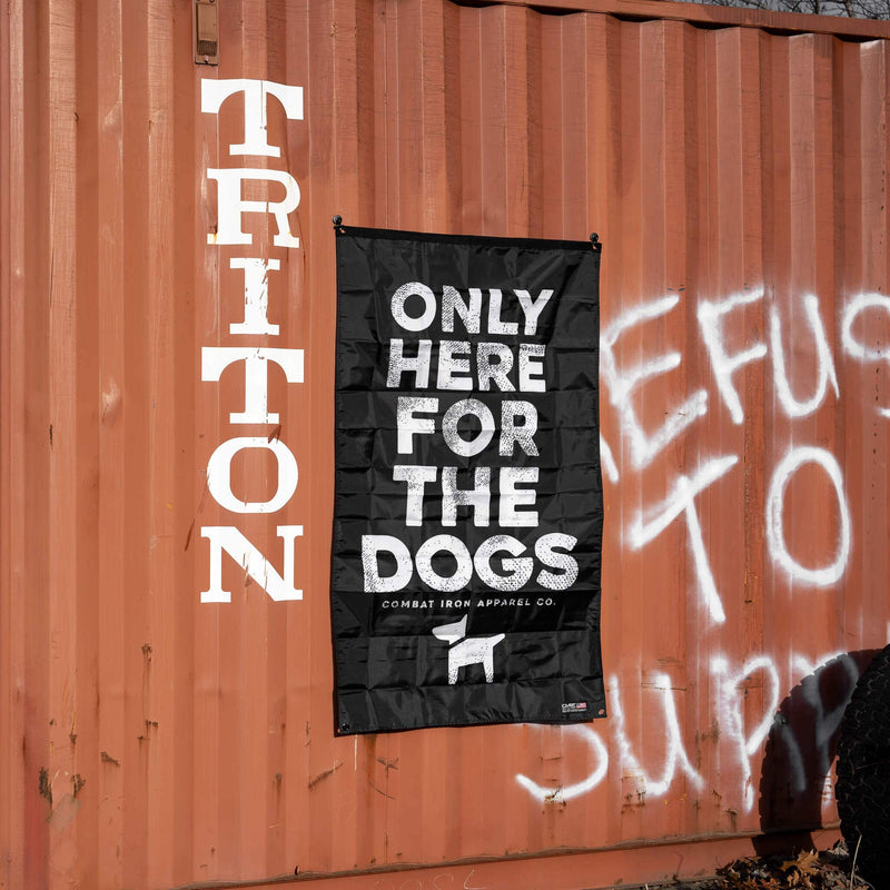 Load image into Gallery viewer, Only Here For The Dogs 3&#39; x 5&#39; Wall Flag
