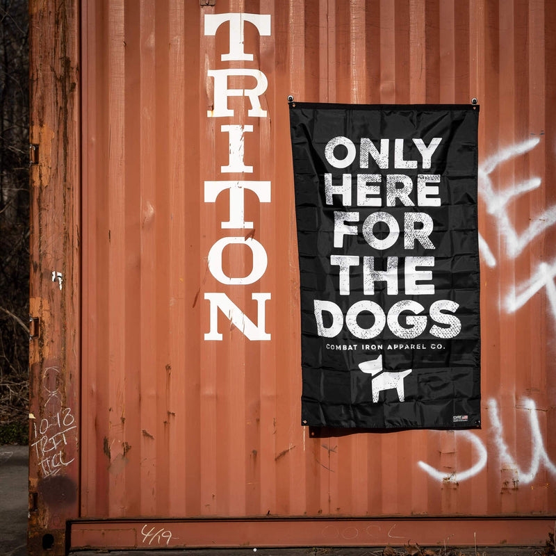 Load image into Gallery viewer, Only Here For The Dogs 3&#39; x 5&#39; Wall Flag
