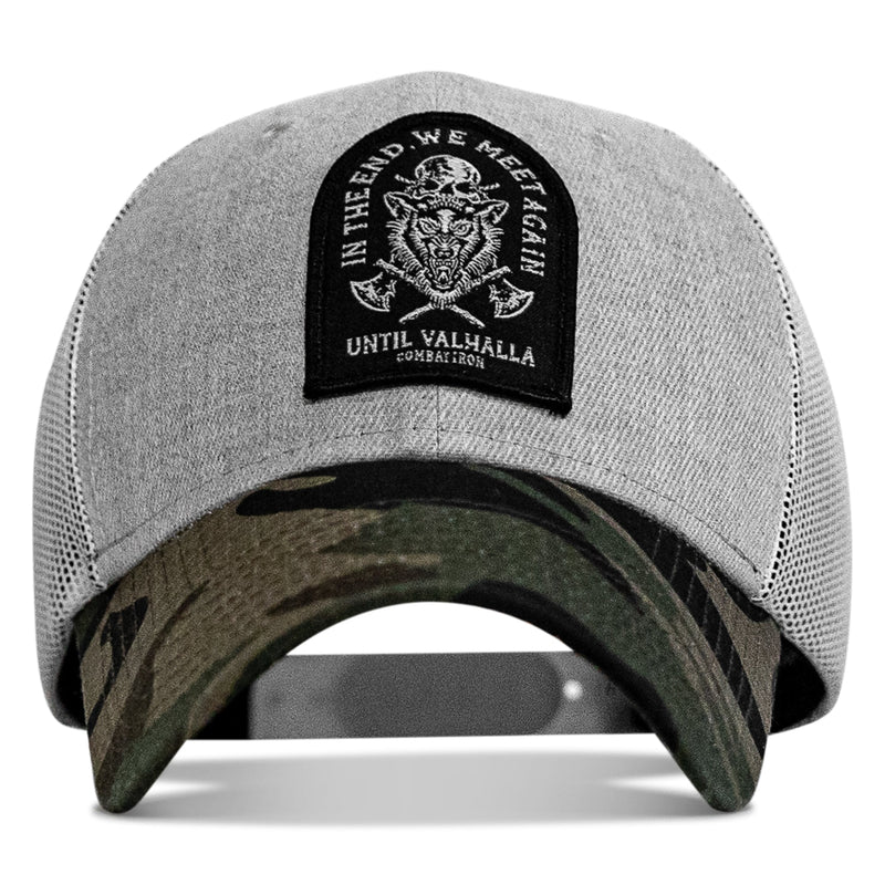 Load image into Gallery viewer, In The End, We Meet Again - Until Valhalla Patch Snapback Hat
