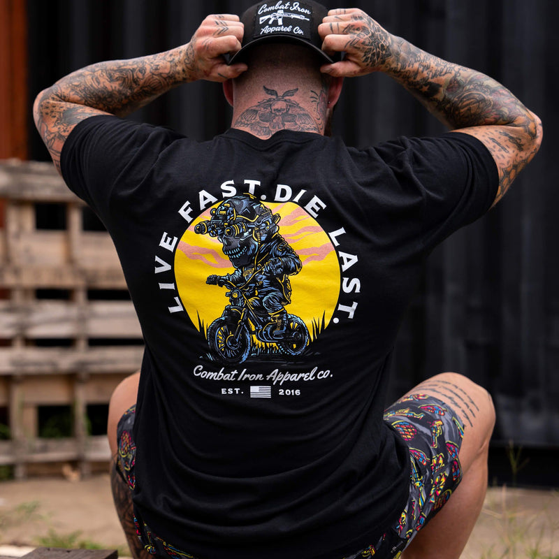 Load image into Gallery viewer, Live Fast. Die Last. Men&#39;s T-Shirt
