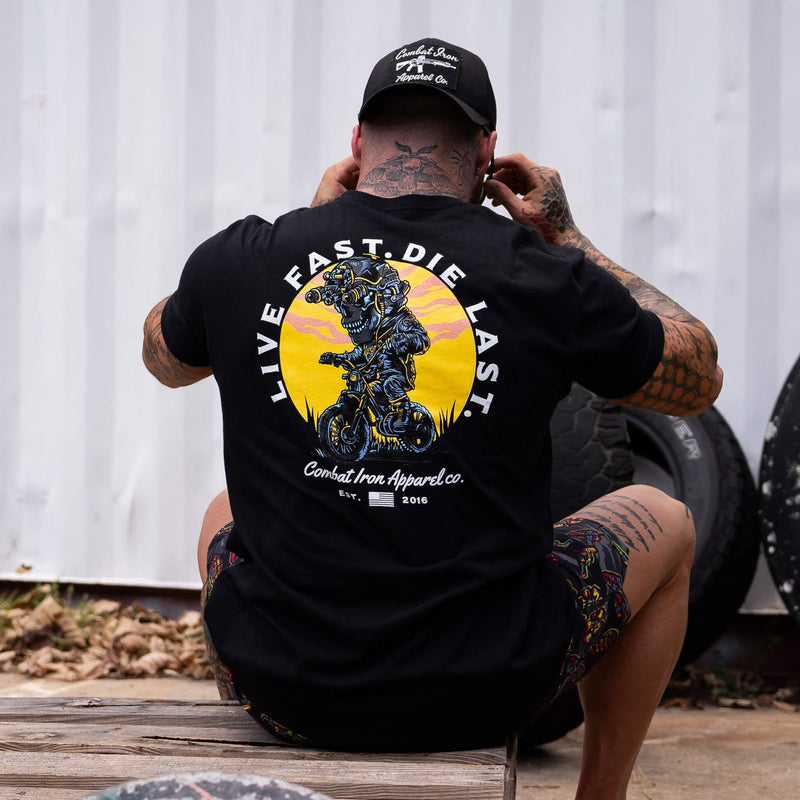 Load image into Gallery viewer, Live Fast. Die Last. Men&#39;s T-Shirt
