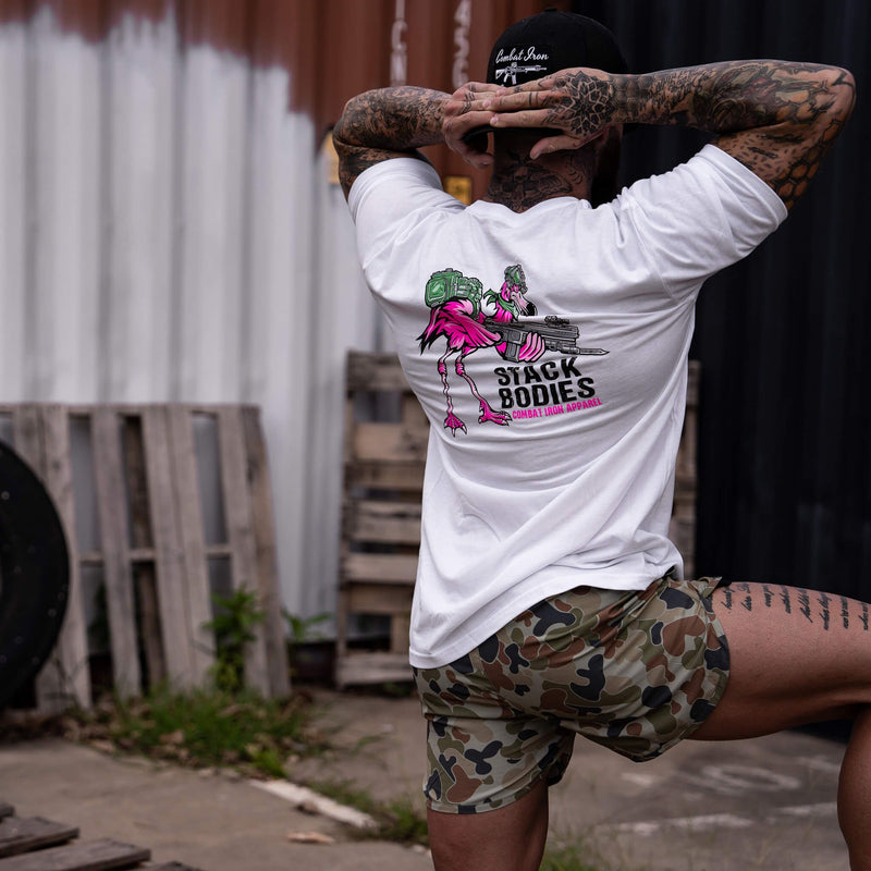 Load image into Gallery viewer, Flamingo Operator Stack Bodies Men&#39;s T-Shirt
