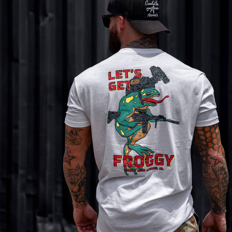 Load image into Gallery viewer, Let&#39;s Get Froggy Operator Style Men&#39;s  T-Shirt
