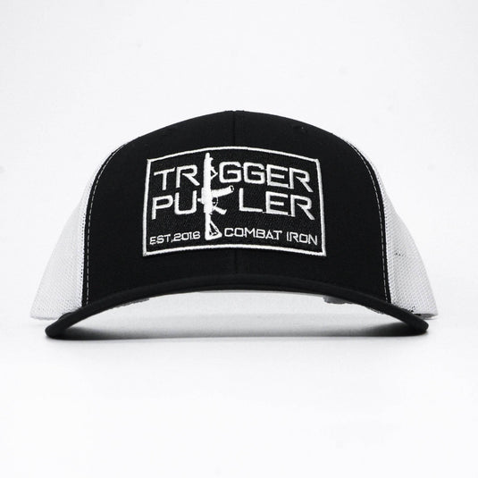 Trigger Puller Black Mid-Profile Mesh Snapback Hat