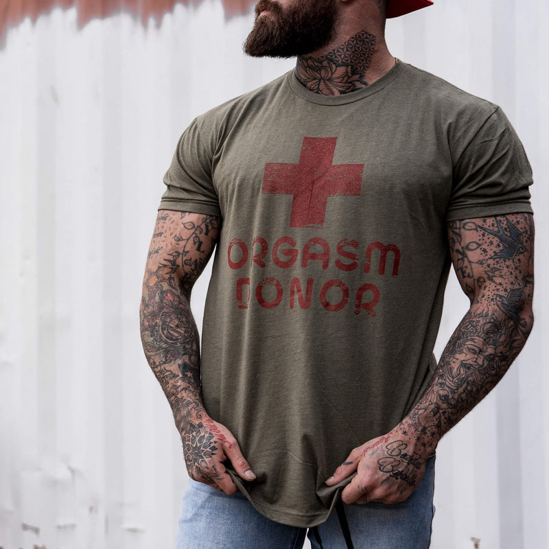 Load image into Gallery viewer, Orgasm Donor Men's T-Shirt
