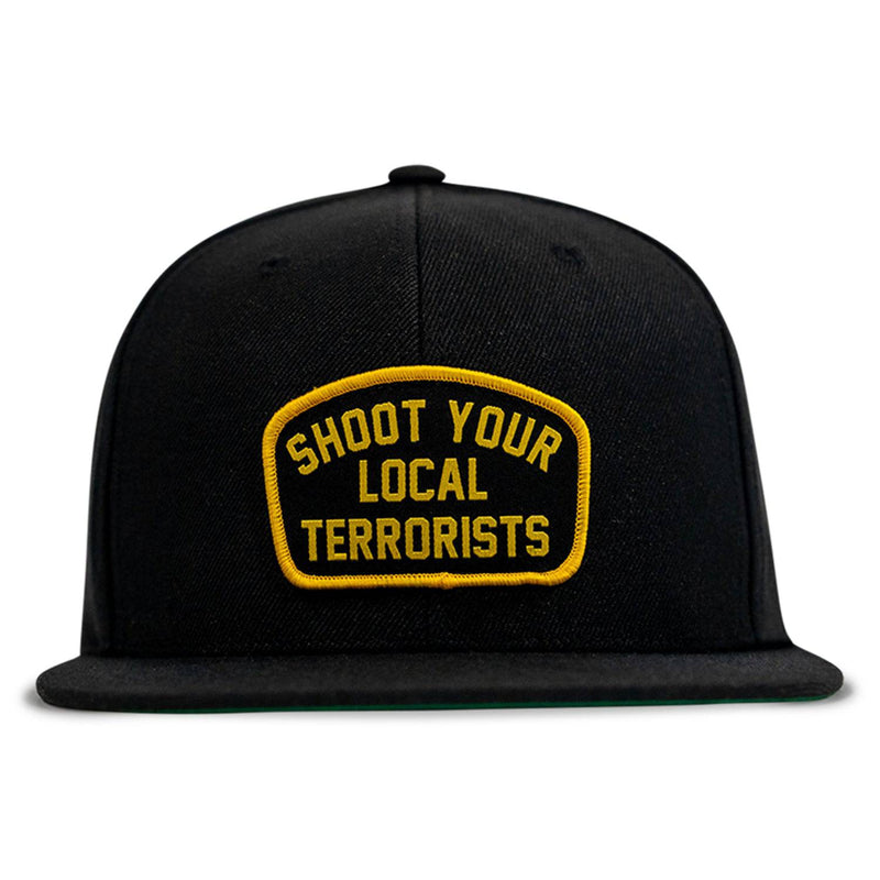 Load image into Gallery viewer, Shoot Your Local Terrorists Flat Bill SnapBack Hat
