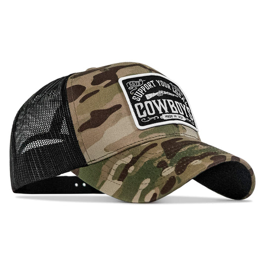Support Your Local Cowboys Patch Snapback Hat