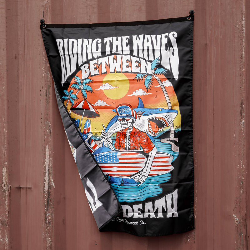 Load image into Gallery viewer, Life &amp; Death Beach Day 3&#39; X 4&#39; Wall Flag
