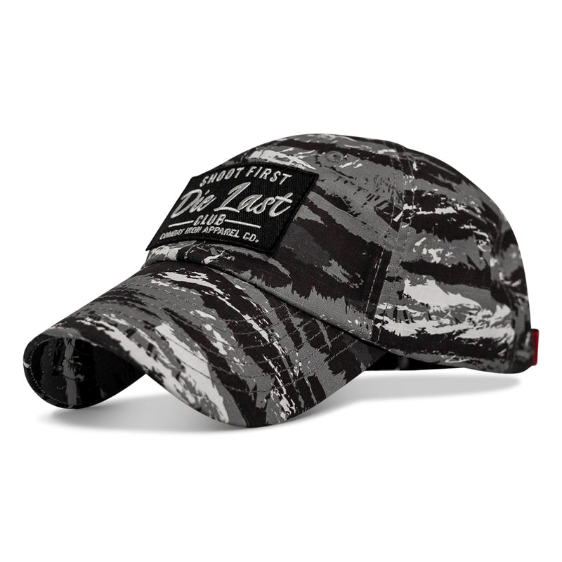 Load image into Gallery viewer, Shoot First. Die Last. Club Patch Low Profile Ripstop Flex Hat
