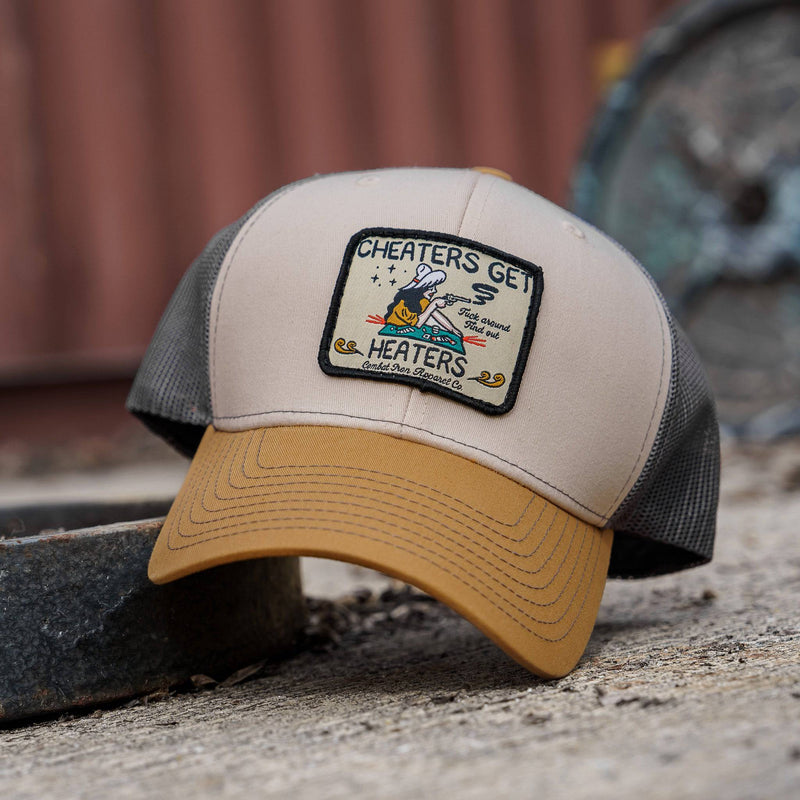 Load image into Gallery viewer, Cheaters Get Heaters Western Cowboy Patch SnapBack
