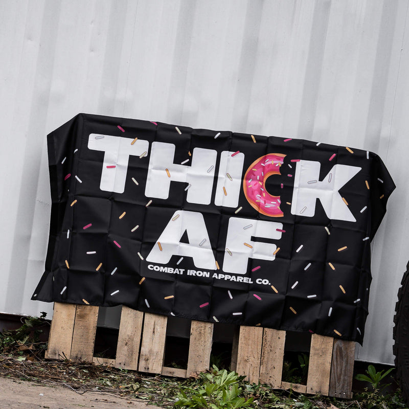Load image into Gallery viewer, Thick AF Donut Edition 3&#39; X 5&#39; Wall Flag

