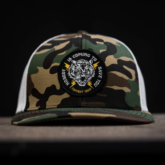 Nobody Is Coming To Save You Patch Snapback Hat