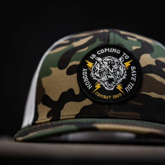 Nobody Is Coming To Save You Patch Snapback Hat