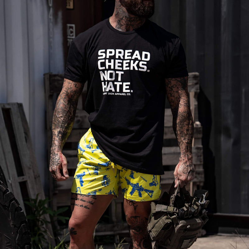 Load image into Gallery viewer, Spread Cheeks. Not Hate. Men's T-Shirt
