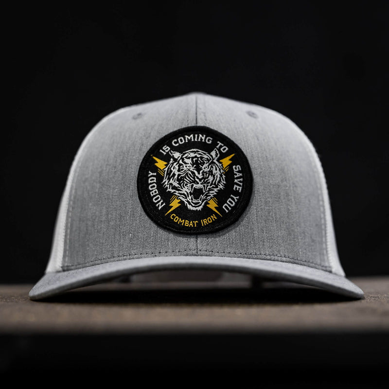Load image into Gallery viewer, Nobody Is Coming To Save You Patch Snapback Hat
