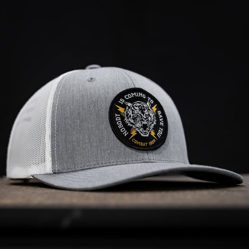 Load image into Gallery viewer, Nobody Is Coming To Save You Patch Snapback Hat
