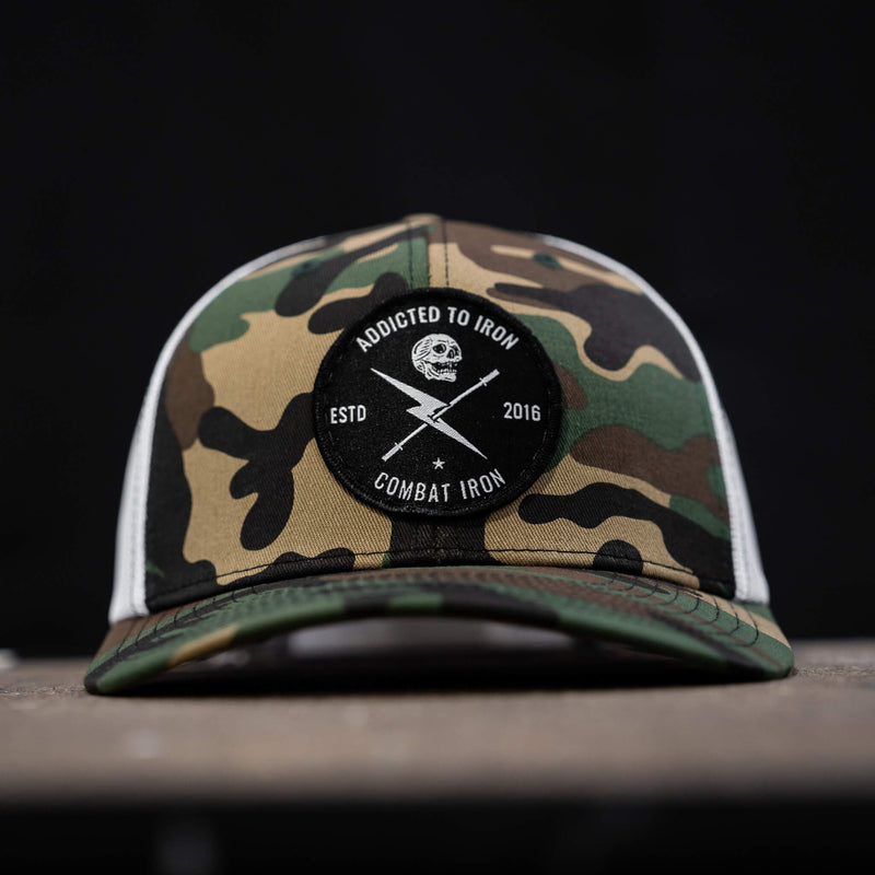 Load image into Gallery viewer, Addicted To Iron Patch Snapback Hat
