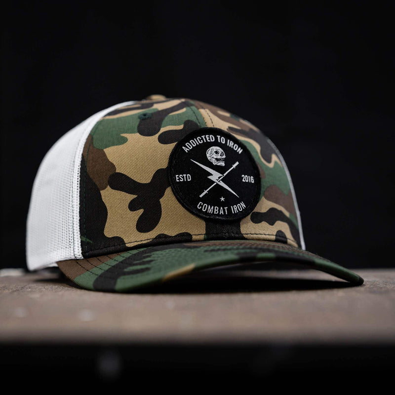 Load image into Gallery viewer, Addicted To Iron Patch Snapback Hat

