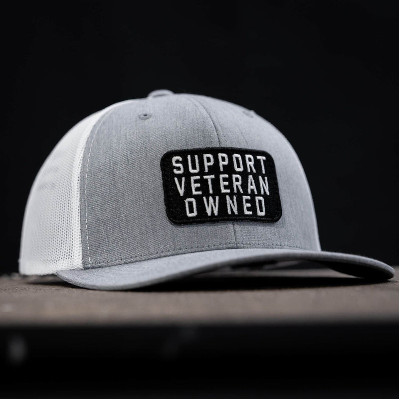 Load image into Gallery viewer, Support Veteran Owned Patch Mid-Profile Mesh Snapback
