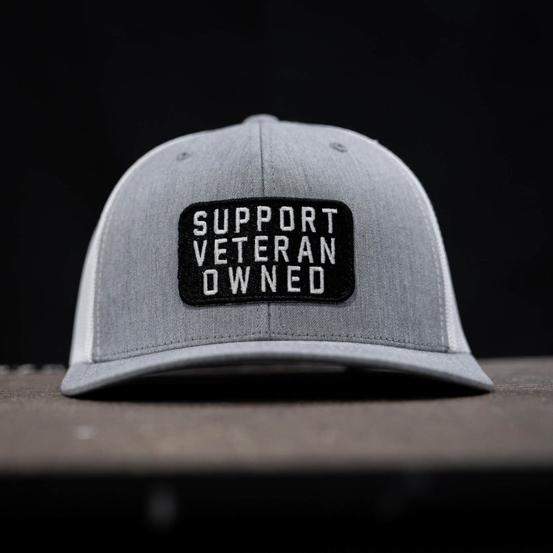 Load image into Gallery viewer, Support Veteran Owned Patch Mid-Profile Mesh Snapback
